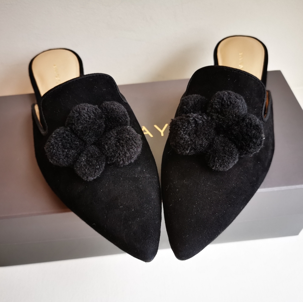 Ann Taylor pom pom mules size 5.5
